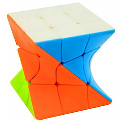 Universal 3x3x3 zigzag magic cube sans stickers puzzle jouets 