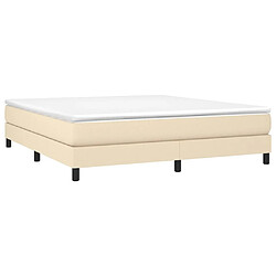 Avis Sommier à lattes,Cadre à lattes de lit pour Adulte Crème 180x200 cm Tissu -MN73068