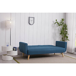 Acheter Concept Usine Canapé scandinave convertible 3 places bleu canard BERLIN