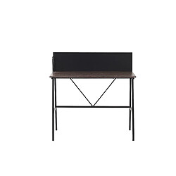 Acheter Beliani Bureau effet bois foncé 100 x 50 cm HASTINGS