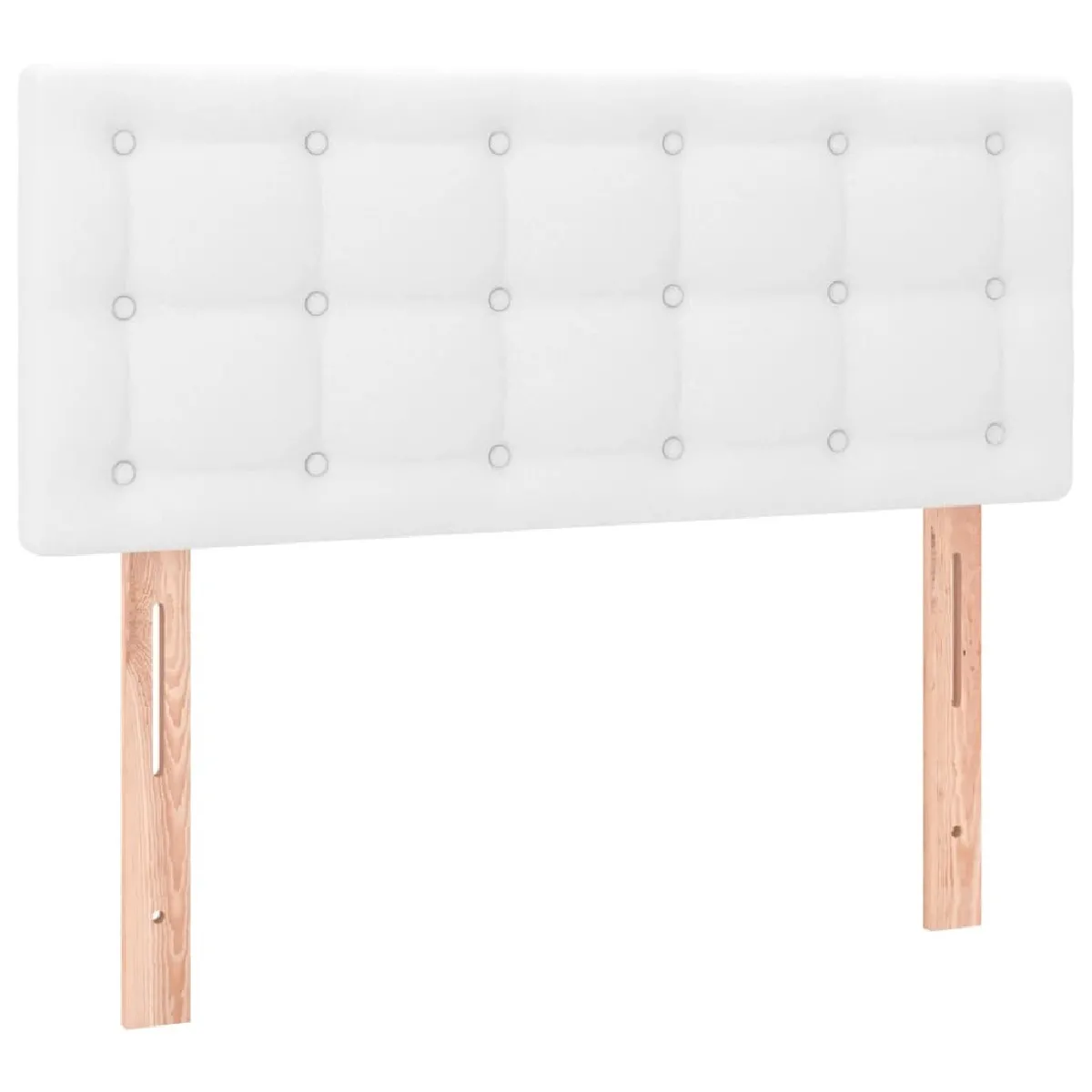 Acheter Maison Chic Lit adulte- Lit + matelas + LED,Sommier à lattes de lit matelas LED blanc 120x190 cm similicuir -GKD80396