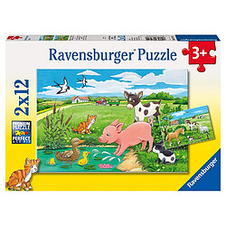 Ravensburger - 07582 9 - Puzzle - Bébés Animaux De La Terre - 2 x 12 Pièces 