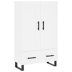 vidaXL Buffet haut blanc 69,5x31x115 cm bois d'ingénierie