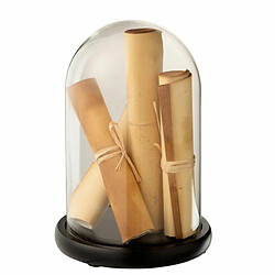 Paris Prix Cloche Déco en Verre Parchemins 25cm Beige