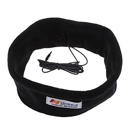 Bandeau de sommeil de musique 2xSoft Confortable Antibruit Filaire Casque de Sommeil pour Les Yeux Noir