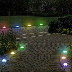 Avis Tradex À 4 SPOTS 8 LED RGB SOLAIRE POUR JARDIN EXTÉRIEUR PEG