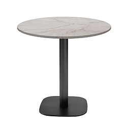 Restootab Table Ø70cm - modèle Round marbre yule