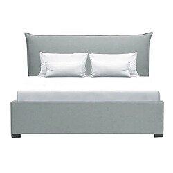 Avis Cstore CUSHION - lit coffre adulte classique - tissu gris clair - sommier inclus - 140x190 cm