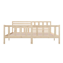 Acheter vidaXL Cadre de lit sans matelas bois massif 200x200 cm