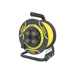 Stanley - Enrouleur Néoprène - 20 M - 3G1.5 - 4 Prises