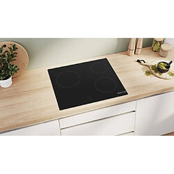 Avis Table de cuisson vitrocéramique 60cm 3 feux 5400w noir - PKM61RAA8F - BOSCH