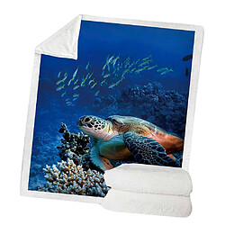 Couverture en laine douce et chaude pour canapé-lit 50 x 60 '' Turtle-C couverture en tissu