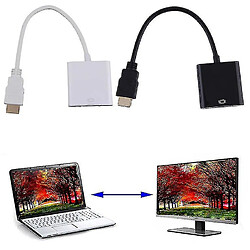 Universal 1080p HDMI mâle à VGA Câble adaptateur de convertisseur vidéo VGA pour DVD PC 