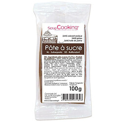 Scrapcooking Pâte à sucre marron 100 g