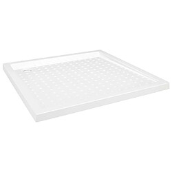 vidaXL Receveur de douche avec picots Blanc 90x90x4 cm ABS