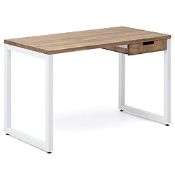 Ds Meubles Table bureau 1 tiroir 60x120x75cm BL-EV Table bureau iCub Strong ECO 1 tiroir 60x120x75cm Blanc Effect-Vintage