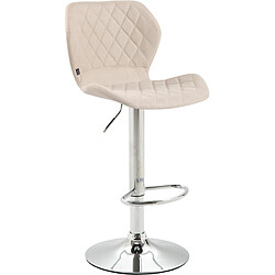 Non Tabouret de bar tissu liège chrome 