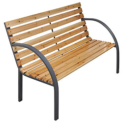 Maison Chic Banc de jardin | Banquette de jardin | Chaise Relax 112 cm Bois de sapin massif -MN20861