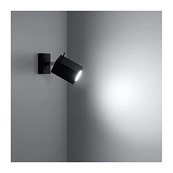 Avis Luminaire Center Applique murale MERIDA acier noir 1 ampoule