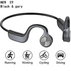 Universal Casque sans fil à conduction osseuse casque bluetooth 5.0 casque sport extérieur