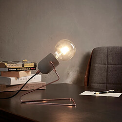 Versanora Lampe de bureau Pettit chevet industriel rétro minimaliste rose VN-L00023-EU