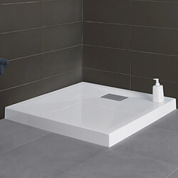 Aquaproducts Receveur douche carré Blanc extra plat 80 cm - Kinecompact 3046151 Receveur de douche carré 80x80 extraplat à......