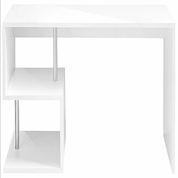 Avis Alter Esse bureau moderne pour bureau et étude avec étagère, Made in Italy, Table d'ordinateur, bureau PC, cm 180x60h78, couleur blanc brillant