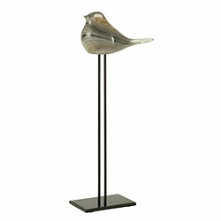 Paris Prix Statuette sur Pied Oiseau 43cm Ambre & Marron 