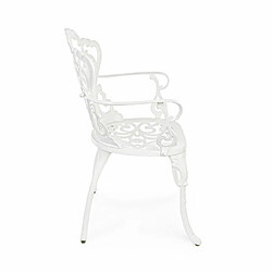 Avis Mes Lot de 2 chaises de jardin en aluminium blanc - TROGEN