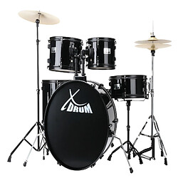 XDrum Rookie 22 Fusion batterie noire plus set de sourdines