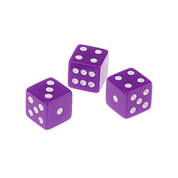 Avis 100 X 16mm Opaques Six Spots Face Jeux Rpg Dés Purple