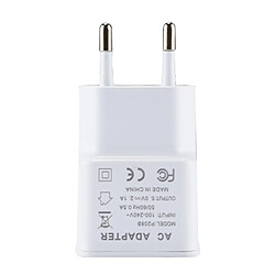 Acheter Wewoo Pour iPad, iPhone, Galaxy, Huawei, blanc Xiaomi, LG, HTC et autres smartphone, Dispositifs rechargeables 5V 2.1A Intelligent Identification USB Chargeur avec 1 m USB à Lightning Câble de Recharge, Plug UE,