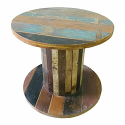 Table Alexandra House Living Marron 92 x 80 x 92 cm