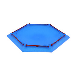 Spinning Top Stadium Top Bataille Jouet Bataille Tops Arena 12.20x8.26x1.37inch Burst Gyro Arena Bleu