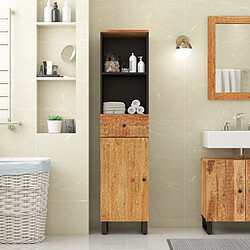 Avis vidaXL Armoire de salle de bain 38x33x160 cm bois massif d'acacia