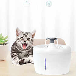 Avis Universal Filtre automatique à eau pour chat Fontaine distributeur pour animal de compagnie grand bol de boisson Filtre automatique à eau pour chat pomme 2,5 litres de contenance | Fournitures d'alimentation pour chat