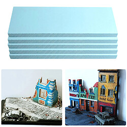 5x Haute Densité Bleu Mousse Dalle BRICOLAGE Artisanat Modèle Diorama Base Blocs Hobby Craft Kit de Construction Fleur Mousse 295x100x30mm pas cher