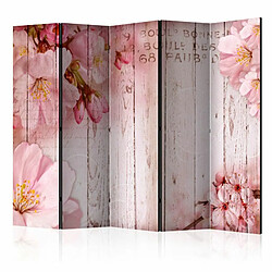 Paris Prix Paravent 5 Volets Pink Apple Blossoms 172x225cm 