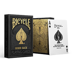 Universal Black Gold Poker Deck Limited Edition Poker Magic Poker Games Magic Skills Accessories(Le noir) 