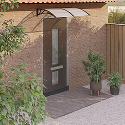 vidaXL Auvent de porte Noir et transparent 150x75 cm Polycarbonate