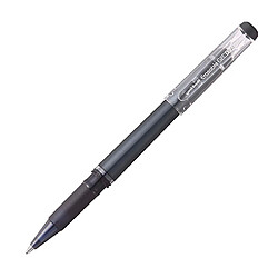 Uniball Stylo roller Uni ball effaçable à capuchon pointe 0,7 mm - écriture moyenne- noir