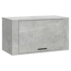 vidaXL Armoire à chaussures murale Gris béton 70x35x38 cm