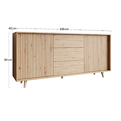 Bestmobilier Diego - buffet - bois - 180 cm pas cher