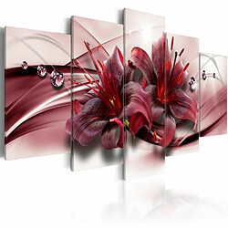 Paris Prix Tableau Imprimé Pink Lily 50 x 100 cm 