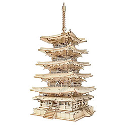 Universal Puzzle en bois 3D pour tour de 5 étages Cadeau d'anniversaire pour enfant 