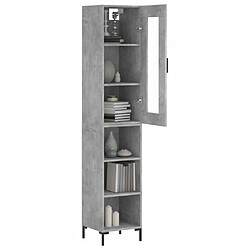 Avis Maison Chic Buffet,Meuble de Rangement,commode pour salon,Cuisine Gris béton 34,5x34x180 cm Bois d'ingénierie -MN99645