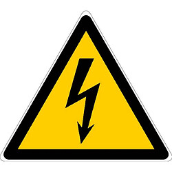 Pictogrammes d’avertissement de danger triangulaire ''Danger électrique'' - NOVAP - 4032030