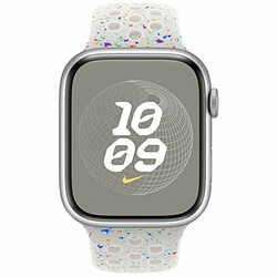 Montre intelligente Apple Watch Nike Sport 45 mm M/L Blanc Argenté