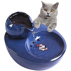 Universal Fontaine de boisson électrique en céramique bol de boisson pour chats et chiens distributeur automatique de fontaine d'eau pour chats fournitures pour animaux domestiques bol de nourriture | Fournitures d'arrosage pour chat