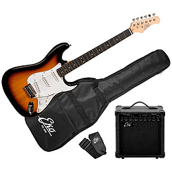 Pack EG11 S300 Sunburst : Guitare Électrique + Ampli + Accessoires EKO 